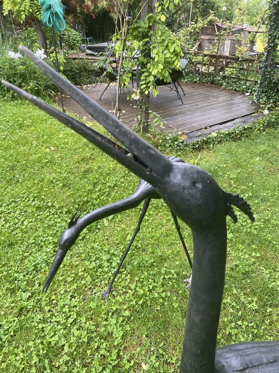 Sculture & Statue: Handgeschmiedete Reiher – Usato da Schinznach Dorf venduto da Soba 8