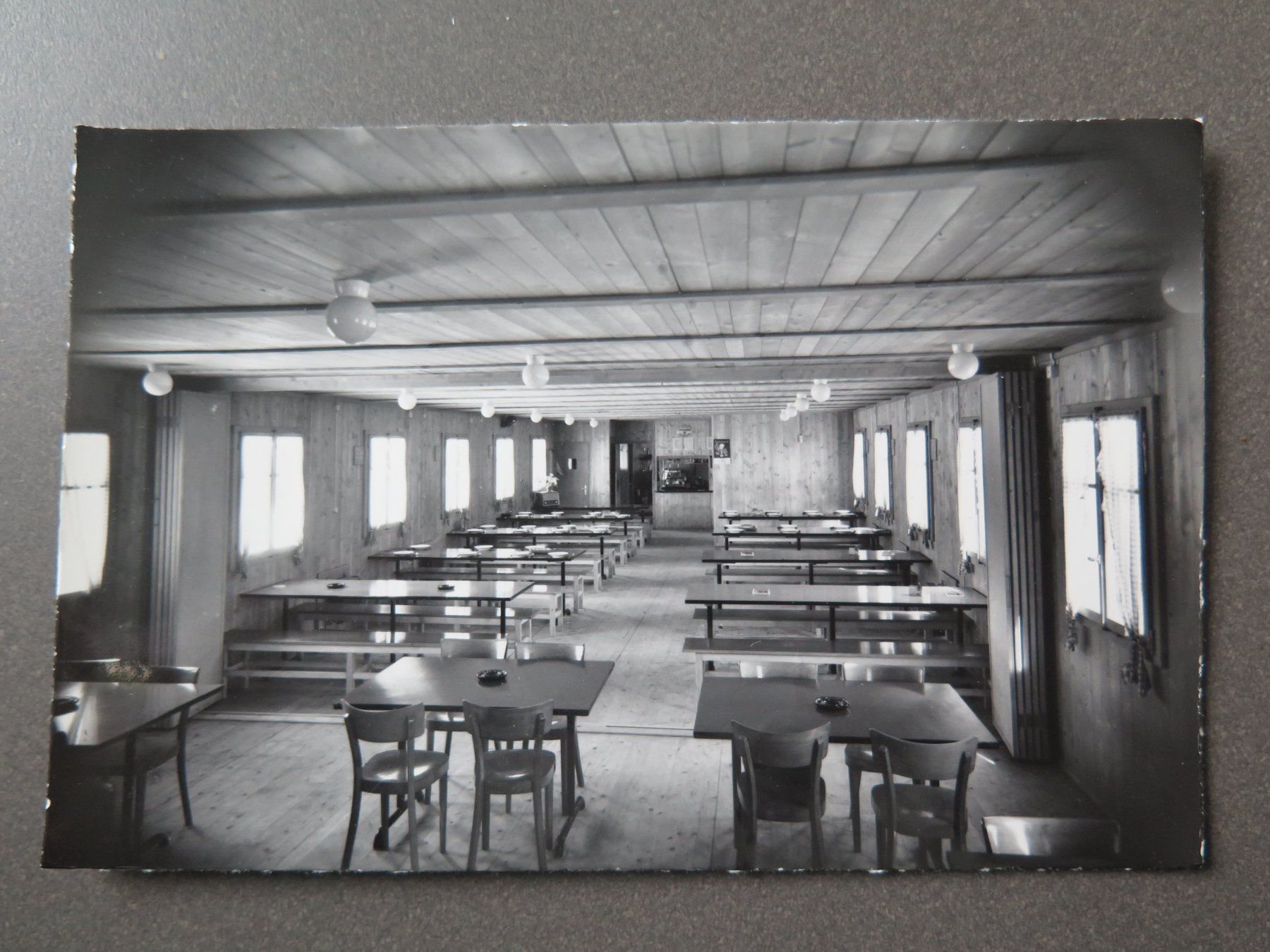 Cartoline postali: SAAS-ALMAGELL - MATTMARK - KANTINE BAUSTELLE MATTMARK – Usato da Wittenbach venduto da lipasal