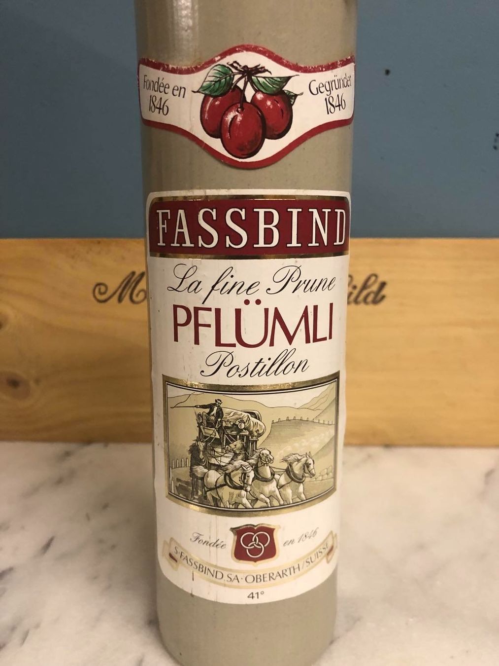 Bevande alcoliche: FASSBIND LA FINE PRUNE PFLÜMLI POSTILLON – Nuovo e nell'imballaggio originale da Münchenstein venduto da weinundspirituosen 1