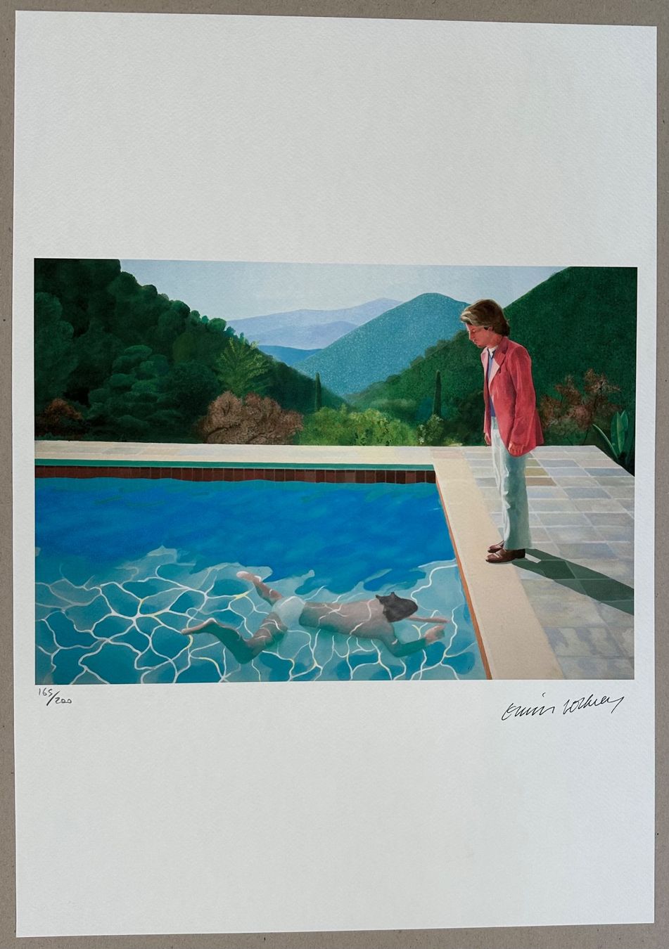 Poster & Bilder: David Hockney: Pool with two figures XXX/200 – Neu (gemäss Beschreibung) aus Meilen von Smgdesign