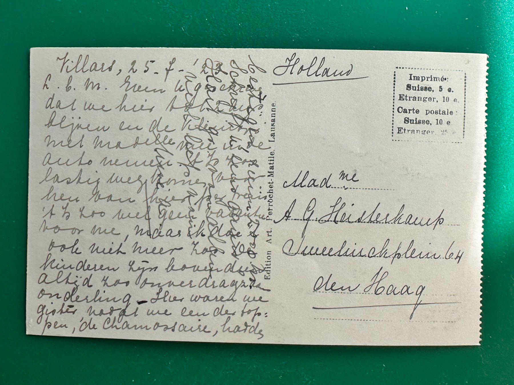 Cartoline postali: Lac des Chavonnes – Usato da Steg VS venduto da danwer74 1