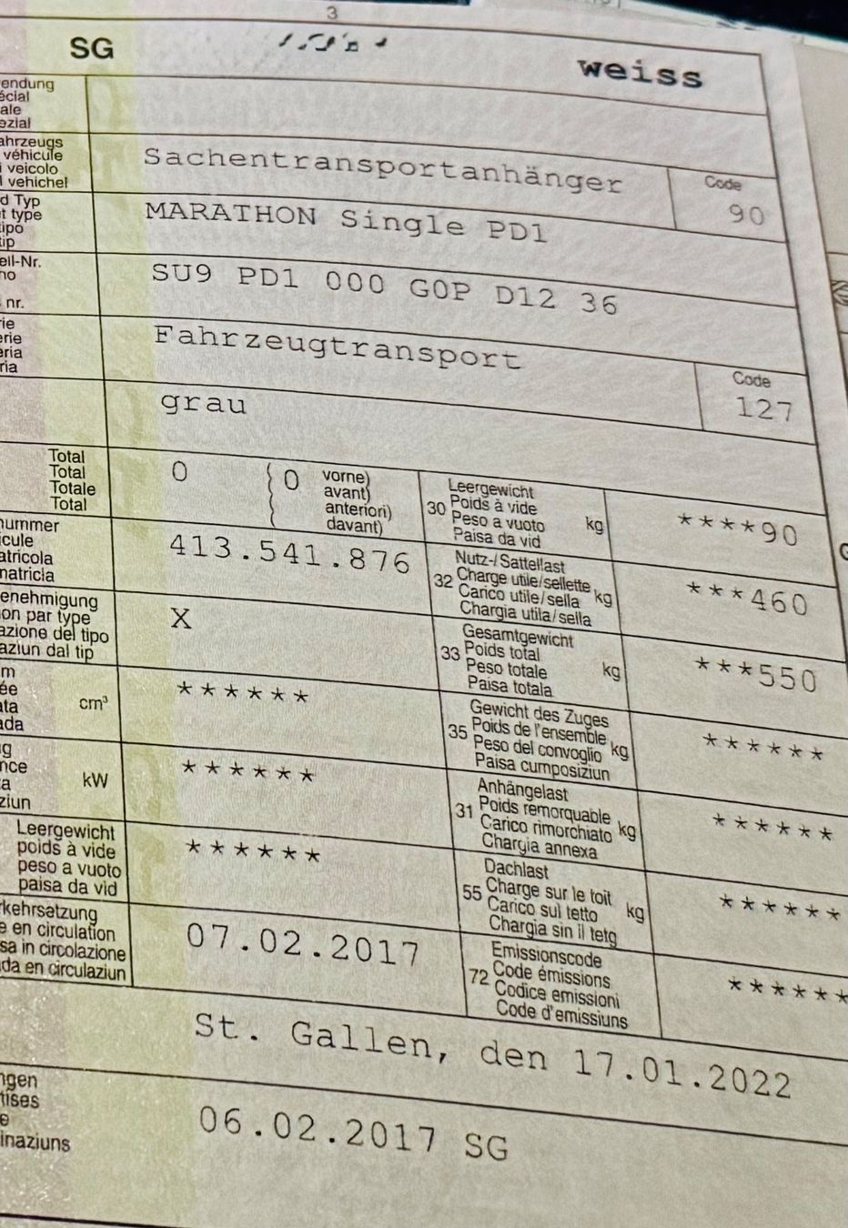 Rimorchi: Motorradanhänger demontierbar – Usato da Sargans venduto da Svx100 5