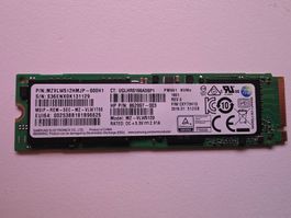 Samsung 512 GB NVMe SSD (M.2)