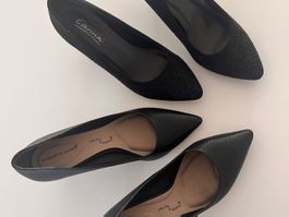 2 Paar Pumps Gr. 38 – Carina & Roberto Santi, schwarz