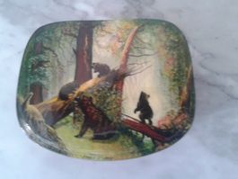sehr schönes kleines Kästchen - Wald mit Bären