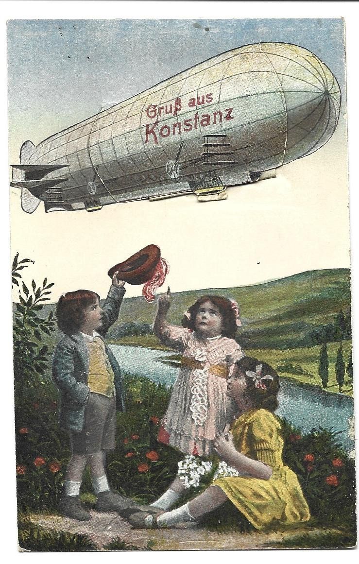 Cartoline postali: AK Zeppelin Leporello – Usato da Appenzell venduto da mai25 1