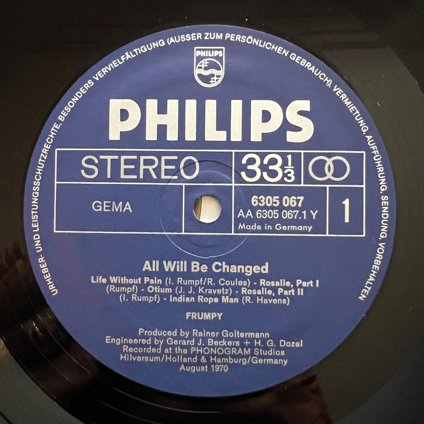 Dischi in vinile: Frumpy - All Will Be Changed / 1. D-Press. 1970 - Very nice – Usato da Gais venduto da soundcave57 1