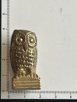 Figur Eule Messing antik Dekorationsgegenstand(S8)