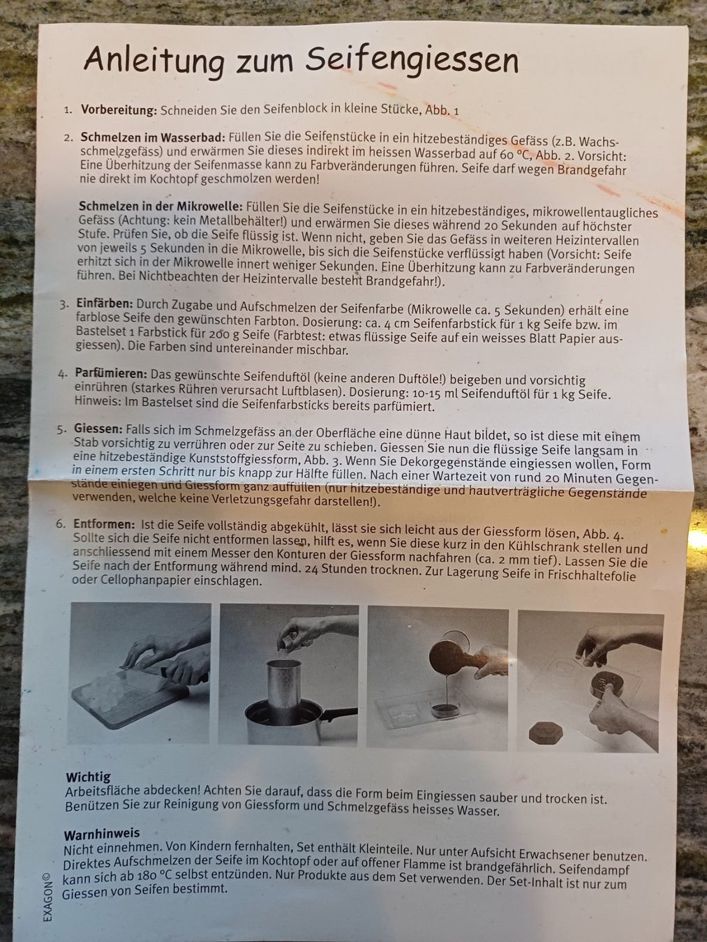 Kit bricolage: Seifengiessformen und Zubehör – Usato da Rafz venduto da hofgut 1