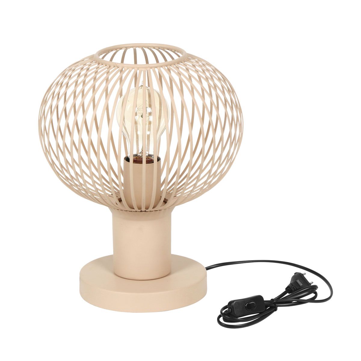 Lampade: Tischleuchte, Sandfarbe, 28 cm Höhe – Nuovo (secondo la descrizione) da Kreuzlingen venduto da Smart-Light