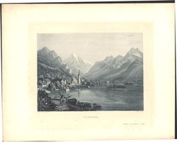 Flüelen Aquatinta von Winterlin