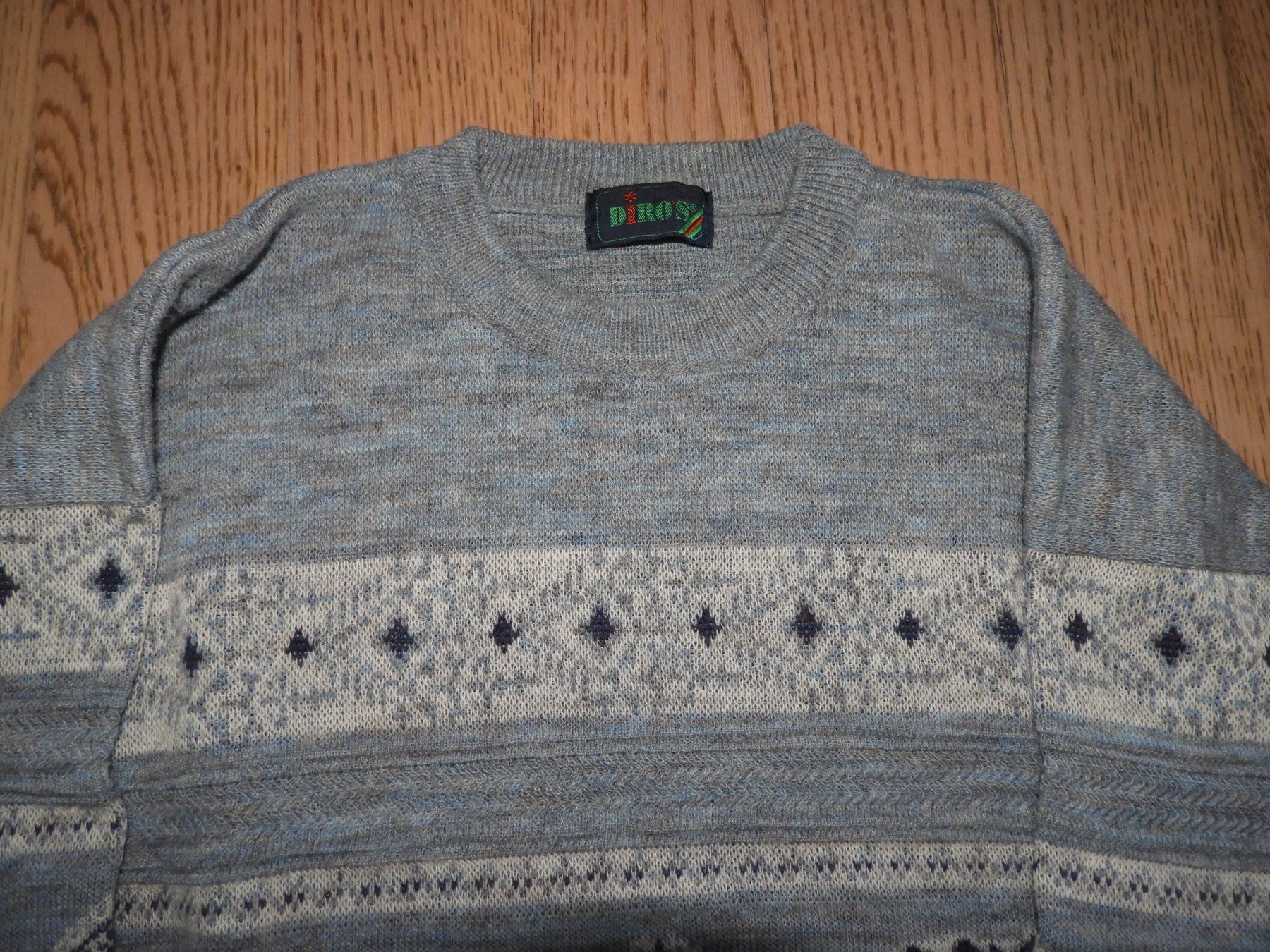 Pullover & Sweatshirts: Herren Pullover Diros gemustert grau, Grösse L – Gebraucht aus Hergiswil NW von Noema2006 1
