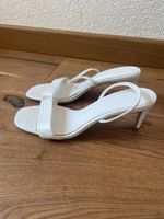 Zara heeled sandals, white, size 39.