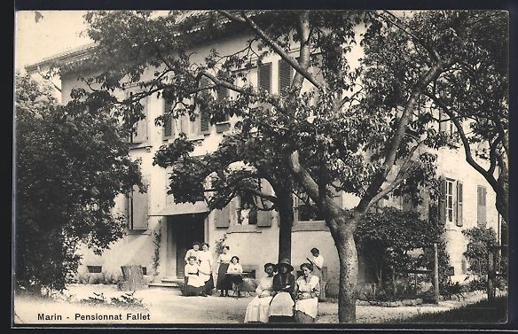 Ansichtskarten: AK Marin, Pensionnat Fallet, 1913 – Gebraucht aus Berlin von bartko-reher
