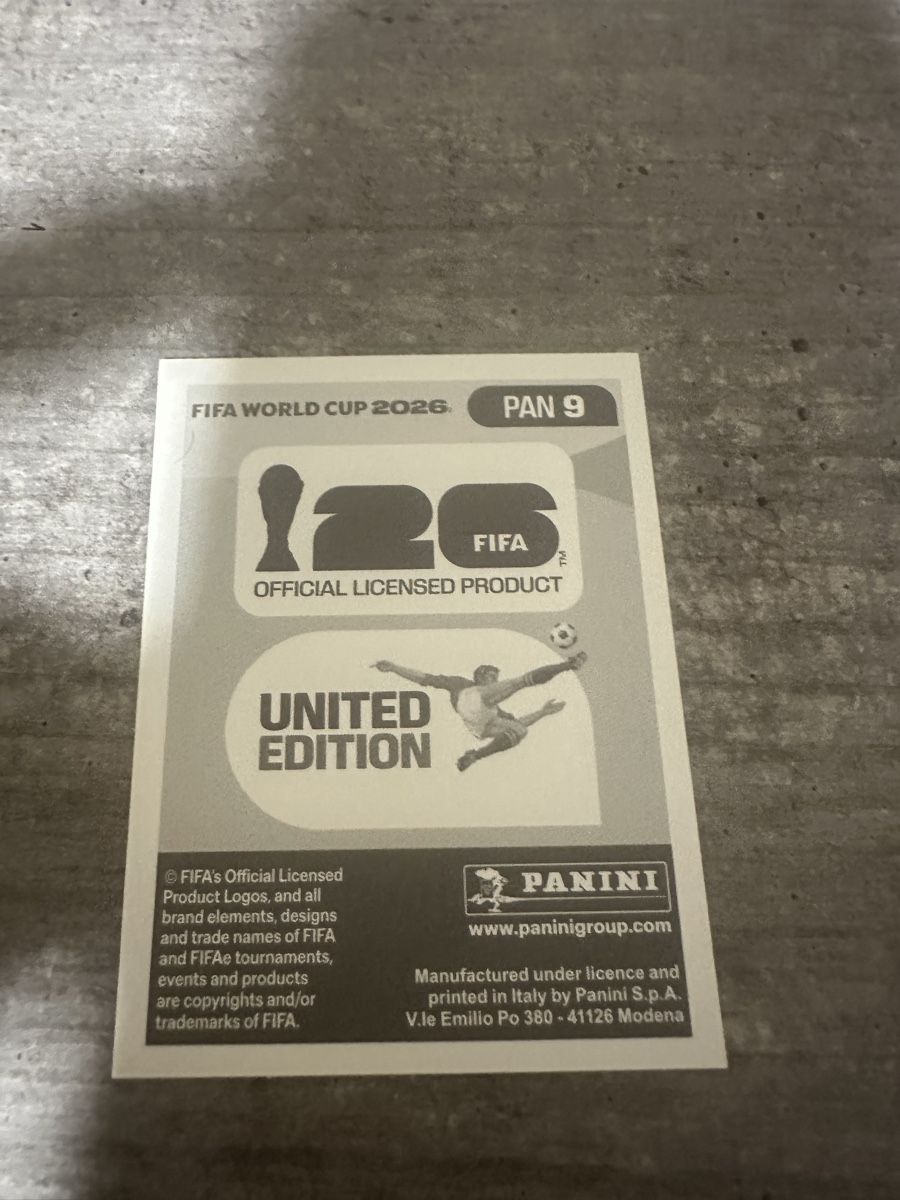 Panini Cartes à collectionner: PAN 9 , FIFA WORLD CUP 2026 PANINI  – Neuf (Voir description) à Frauenfeld par 1PegPeg1 1