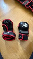 MMA Handschuhe KUNG FU FIGHTING.CH schwarz rot gebraucht