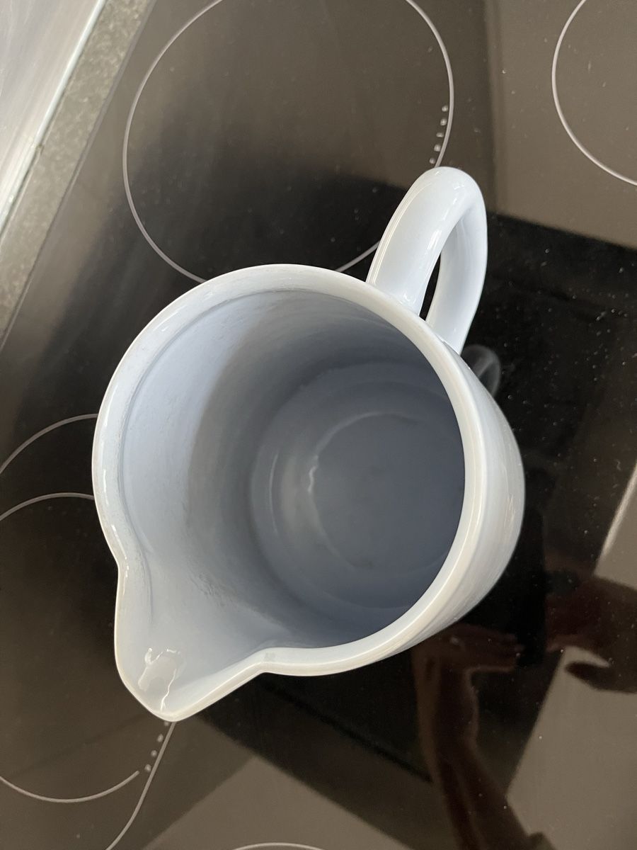 Caraffe: Schöner Milchkrug, Vintage hellblau – Usato da Bolligen venduto da Vroni23 1