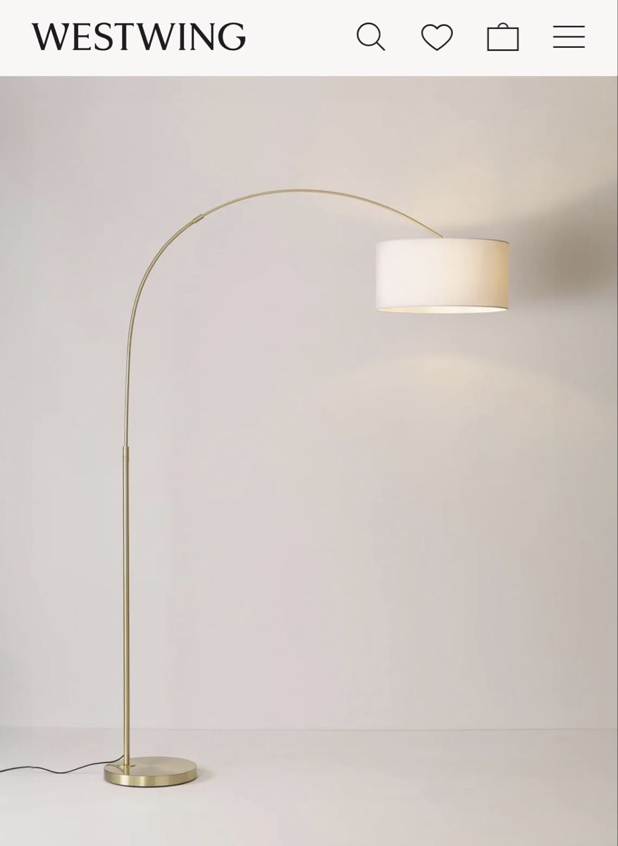 Westwing Lampen: Grosse Bogenlampe Niels, Westwing, neuwertig! – Gebraucht aus Wettswil von springinho