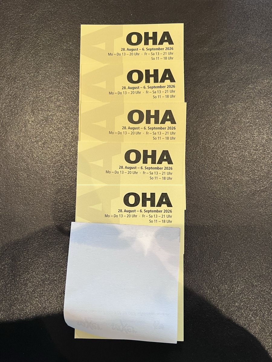 Biglietti: OHA Tickets – Nuovo (secondo la descrizione) da Herbligen venduto da nic_q8yn