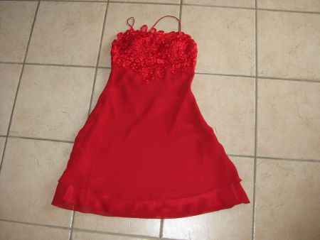 Hochzeit/Party? Cocktailkleid Traum in Rot Gr.36/S