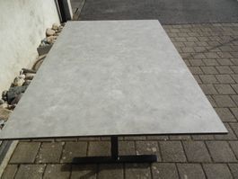 Gartentisch HPL Platte 140 x 90 cm