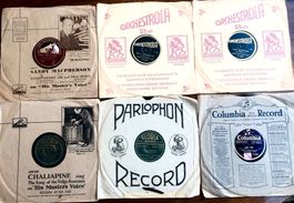 Schellackplatten Konvolut diverse Marken gebraucht