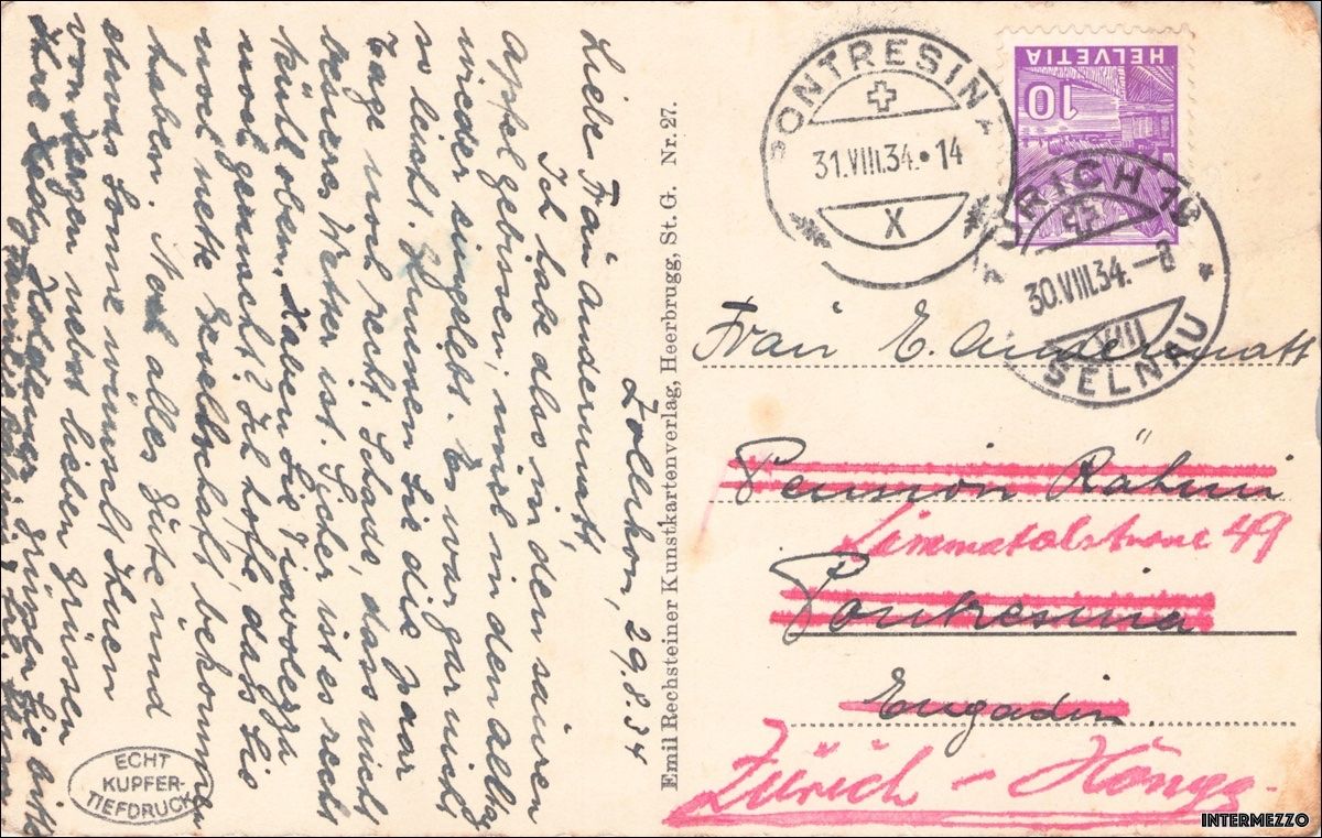 Cartes postales: Berneck SG // 1934 – D'occasion à Basel par intermezzo12 1