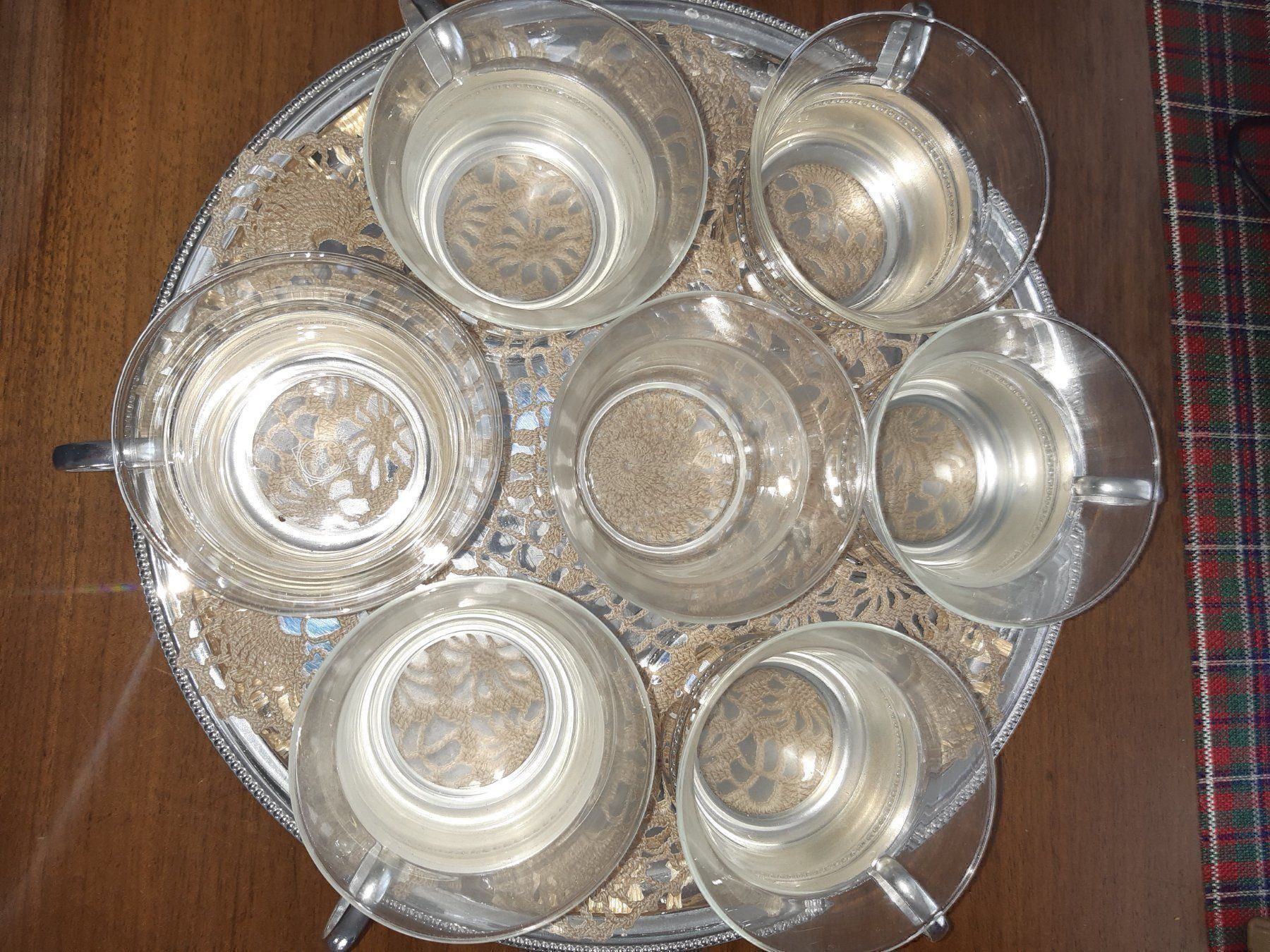Verres: 6 Teegläser mit Silberhaltern – Neuf (Voir description) à Langenthal par Deern1