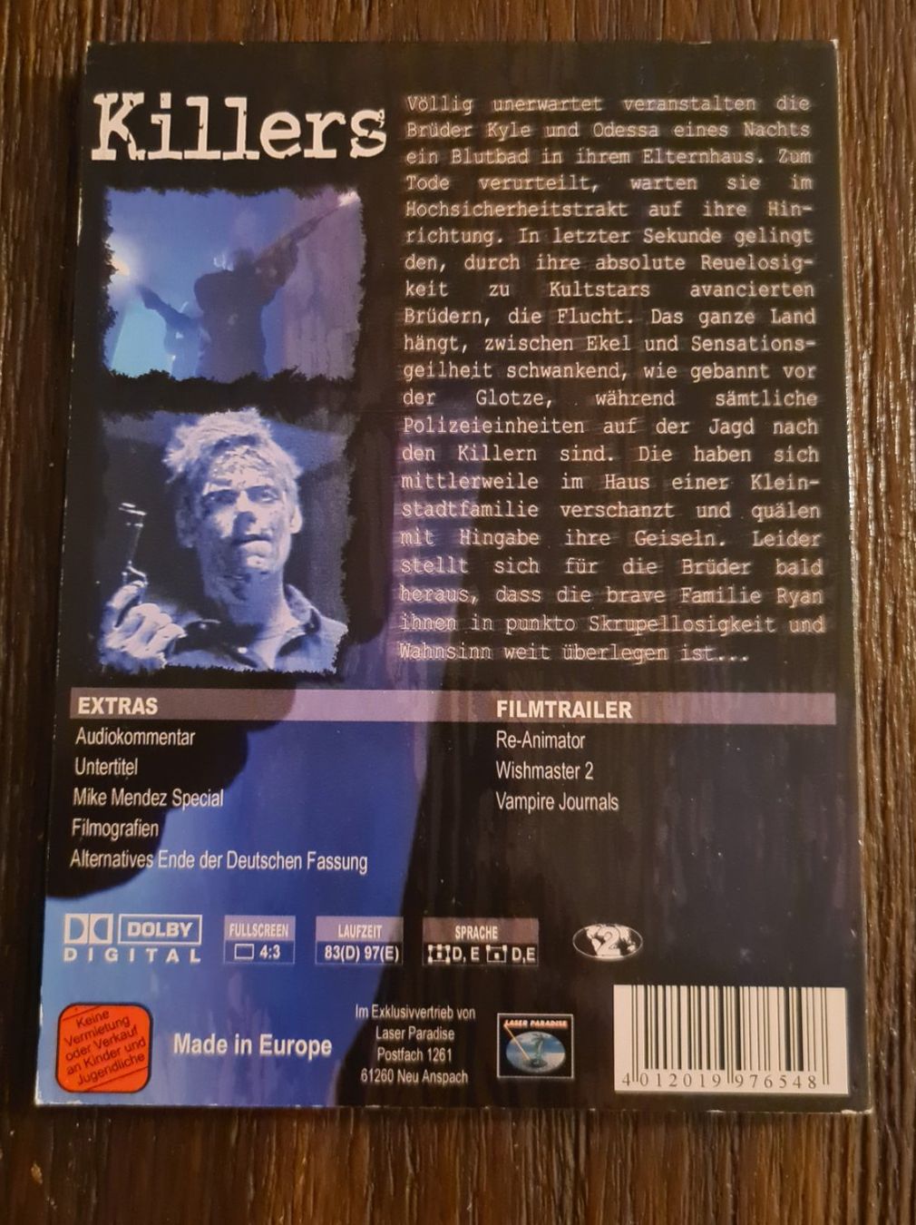 Alle DVDs: Killers UNCUT! Special Edition (H) – Neu (gemäss Beschreibung) aus Oberkirch LU von ThE_CoLLecTor666 1