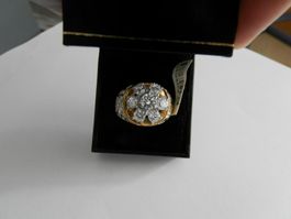 Bague  Imposante homme/femme diamant cz