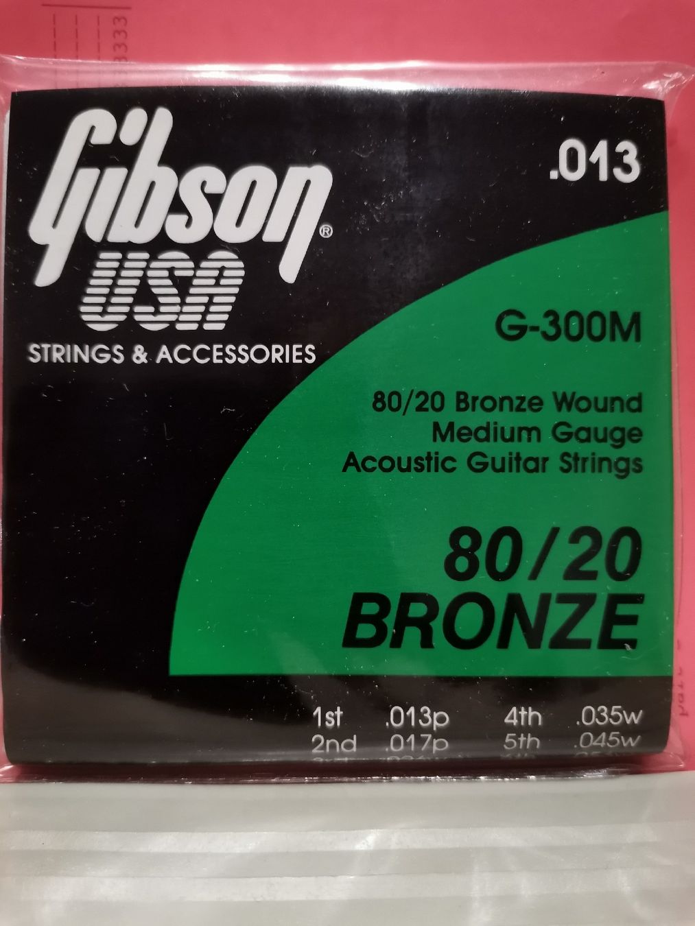 Gibson Musikinstrumente: Cordes Gibson 0.13 bronze – Neu und originalverpackt aus Maules von maco03