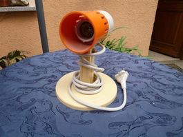 Lampe Design Willi Sitte 70e Jahre Loft Kunststoff Orange