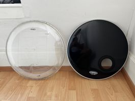 Pack 18 - 22" bass drum schlagzeug Heads EVANS Remo Mapex