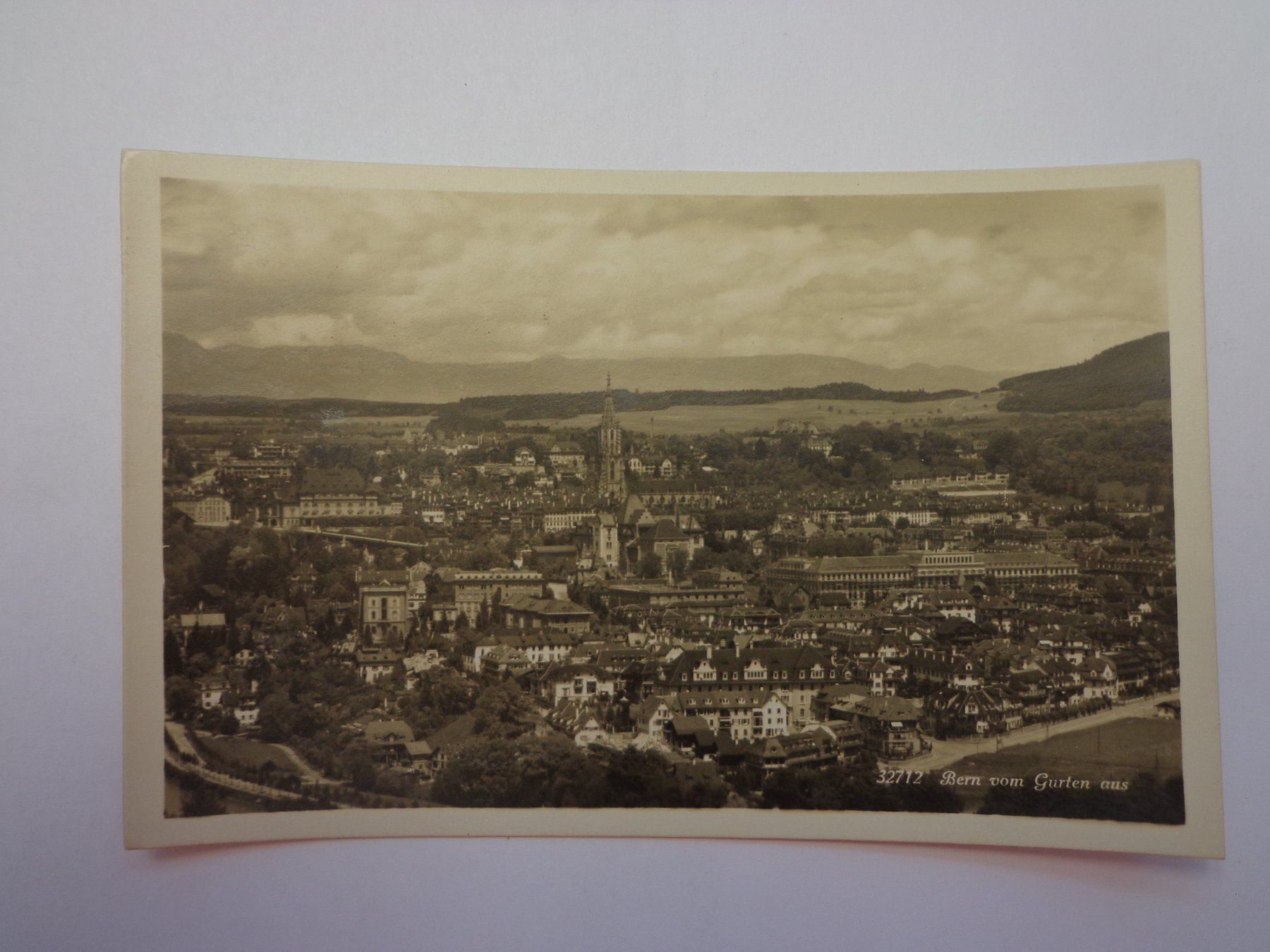 Cartoline postali: Antike Postkarte Ansichtskarte Bern vom Gurten 1931 – Usato da Andeer venduto da Baerenburger