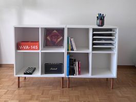 Sideboard mit Holzbeinen / Scandinavian Style / Kallax