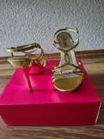 Goldene High Heels, Grösse 37, ideal für den Sommer!