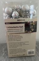 Neue silberne Lichterkette mit Kugeln, 120cm, Indoor 💡🎄🎉