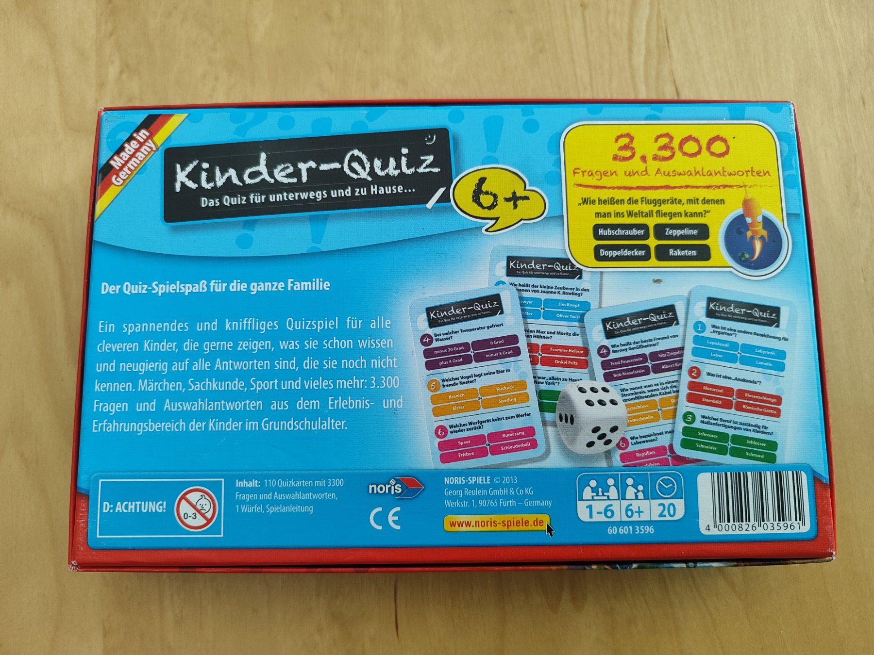 Giochi: Kinder Quiz 6+ NEU – Nuovo (secondo la descrizione) da Seon venduto da Mandes1 2