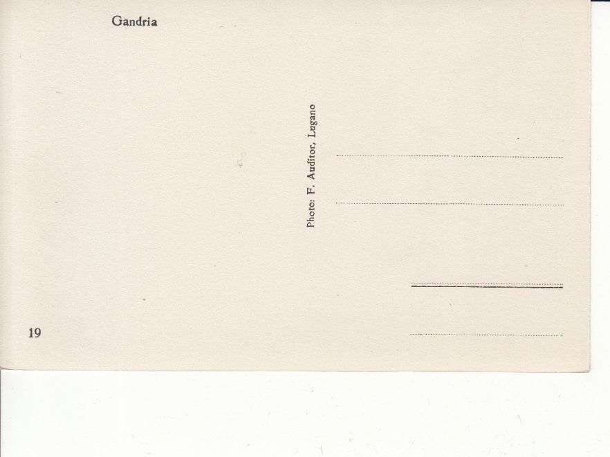 Cartoline postali: Gandria ca. 1940 – Usato da Bürglen TG venduto da StampGraf 1