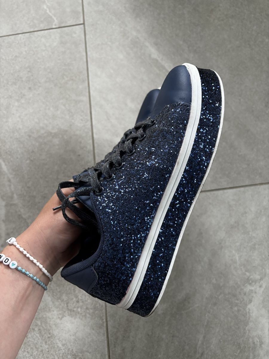 Scarpe da donna: Blaue Glitzerschuhe Gr. 38 – Nuovo (secondo la descrizione) da Amriswil venduto da Ka_Sc