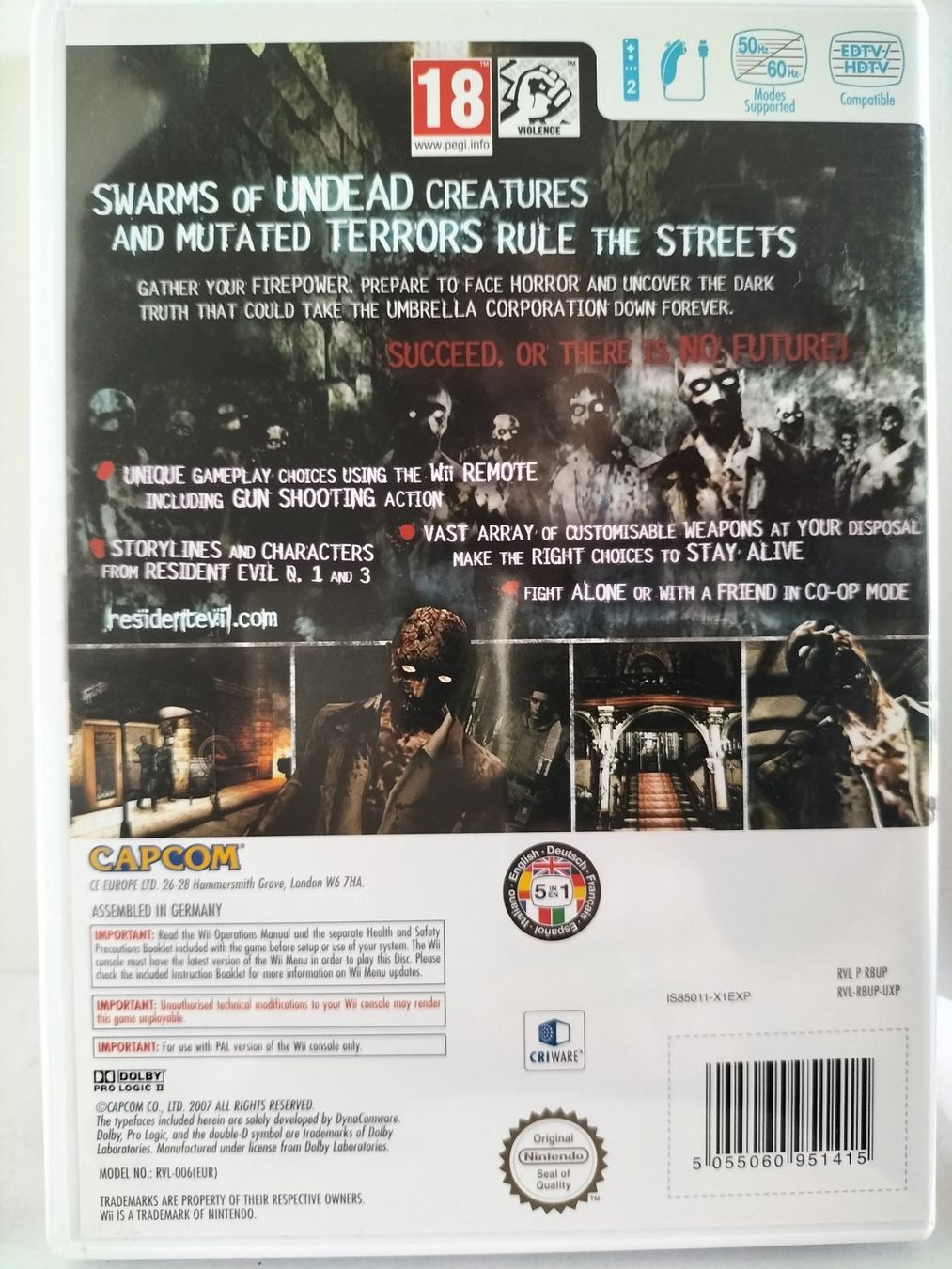 Spiele: Resident Evil Umbrella Chronicles  (Wii) – Gebraucht aus Nürensdorf von  1