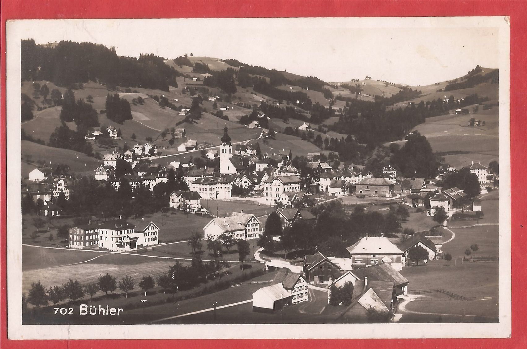 Cartoline postali: Bühler - Fotokarte 1933 – Usato da Fislisbach venduto da Porano