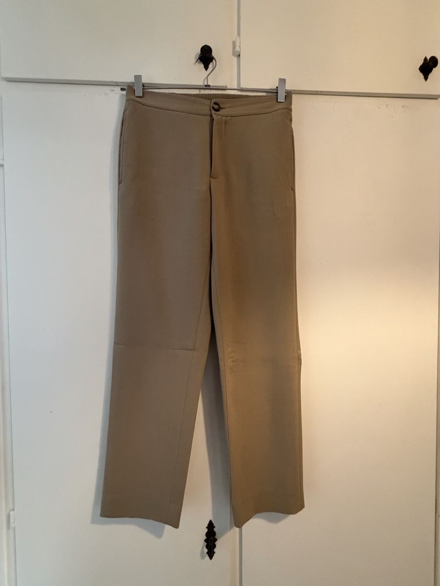 Sandro Pantaloni: Pantaloni SANDRO beige taglia 40 usati – Usato da Lugano venduto da can_xdd8