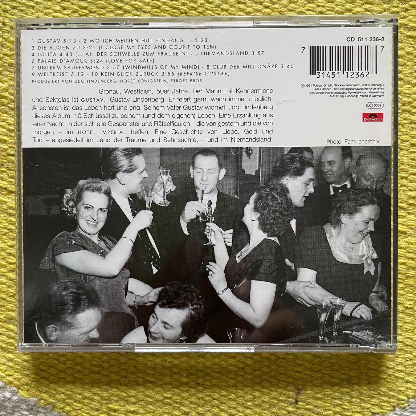 CD: UDO LINDENBERG-GUSTAV – Usato da Rorschacherberg venduto da CD-Roli 1