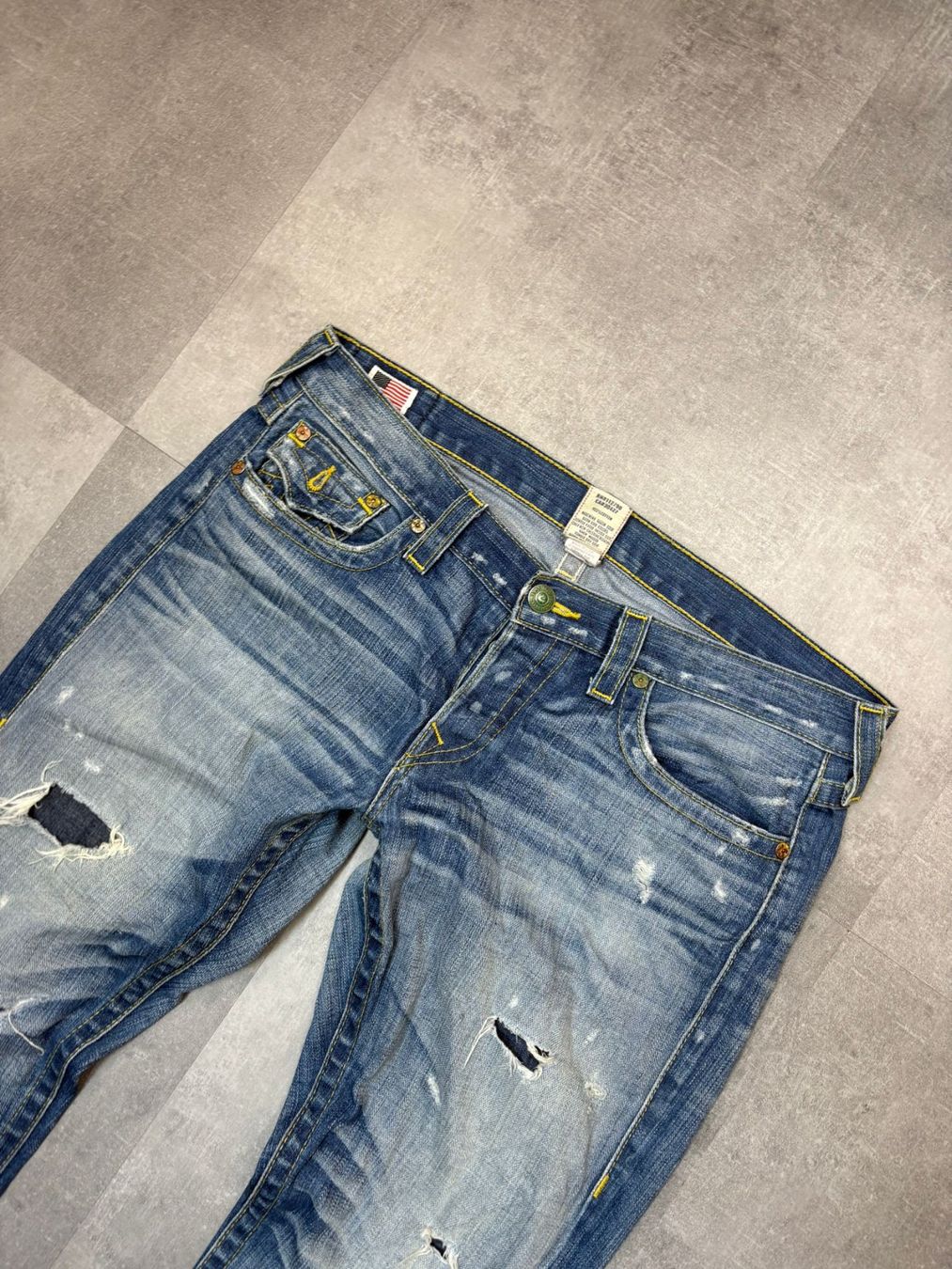 True Religion Jeans: True Religion Straight Jeans - Grösse M/31 – Usato da Werdenberg venduto da hase.vintage 4