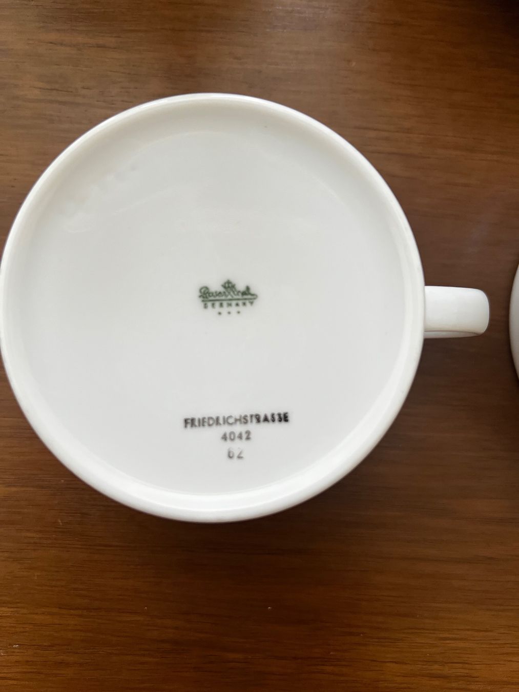 Set di piatti: Rosenthal Germany Tee/Kaffeeset weiss mit Silberran – Nuovo (secondo la descrizione) da Zürich venduto da AngelaS1989 2