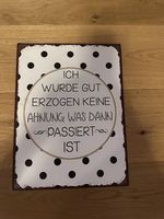 Deko Schild