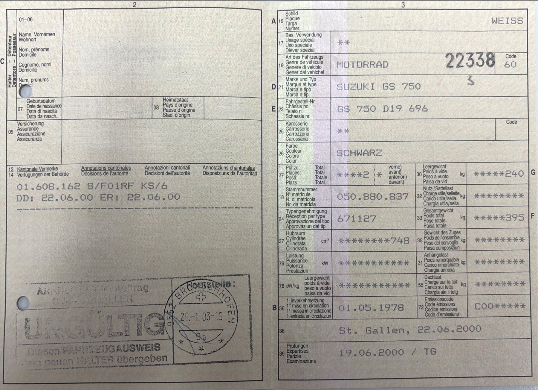 Suzuki Strada: Suzuki GS 750 – Usato da Winterthur venduto da MCW 9