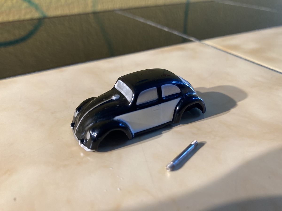 Schuco Modellini d'auto: Schuco Modellauto VW Käfer Oldtimer schwarz/weiss – Usato da Ins venduto da teamfairerdeal 1