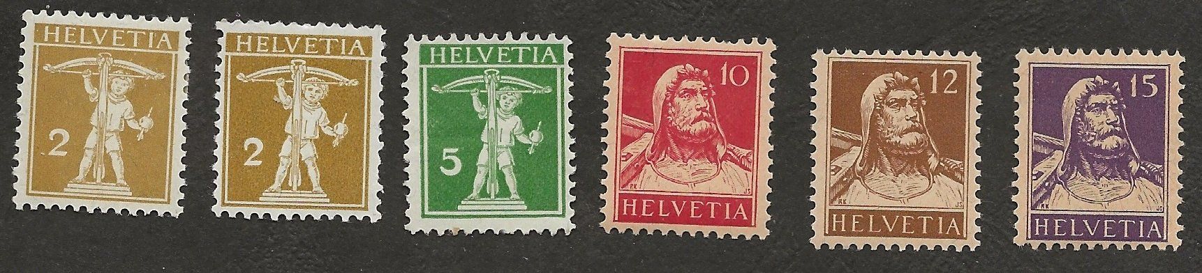 Tutti i francobolli: Schweiz   Falz Katalog 32.- – Usato da Au ZH venduto da xelagreb01